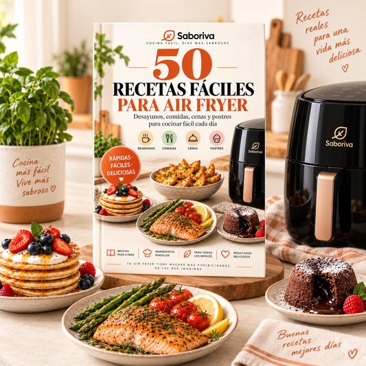 50 Recetas Fáciles para Air Fryer - Saboriva™